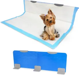Pico Stand Up Vertical Wall Dog Puppy Pee Pad Holder - Indoor Splash Guard for Potty Training - Potty Pad Holder with Easy Clean up for Leg Lifting Small and Medium Dogs Potty Wall