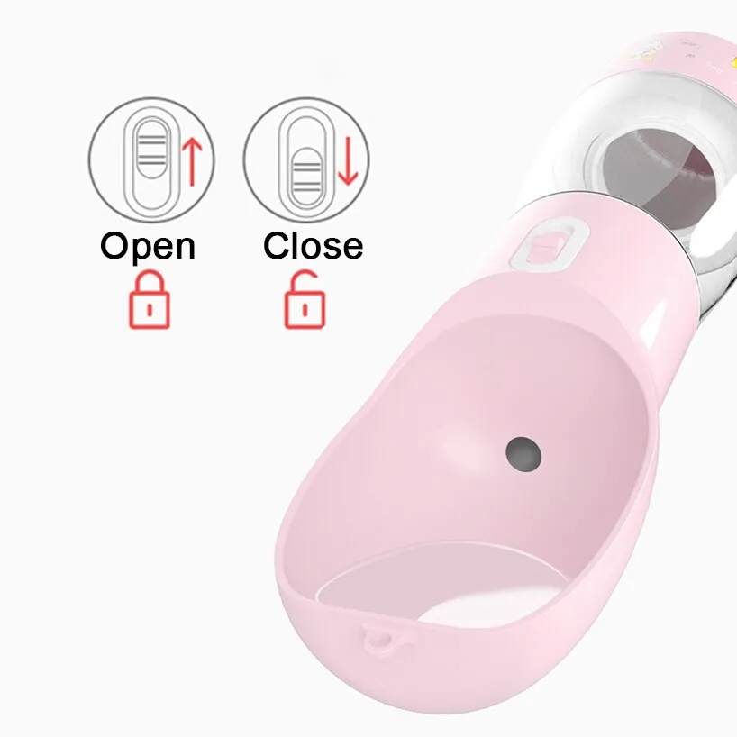 Portable Pet Water Bottle For Small Medium Dogs Puppy Kitten Driking Product Dog Food Storage Bottle Outdoor Travel Cat Feeder