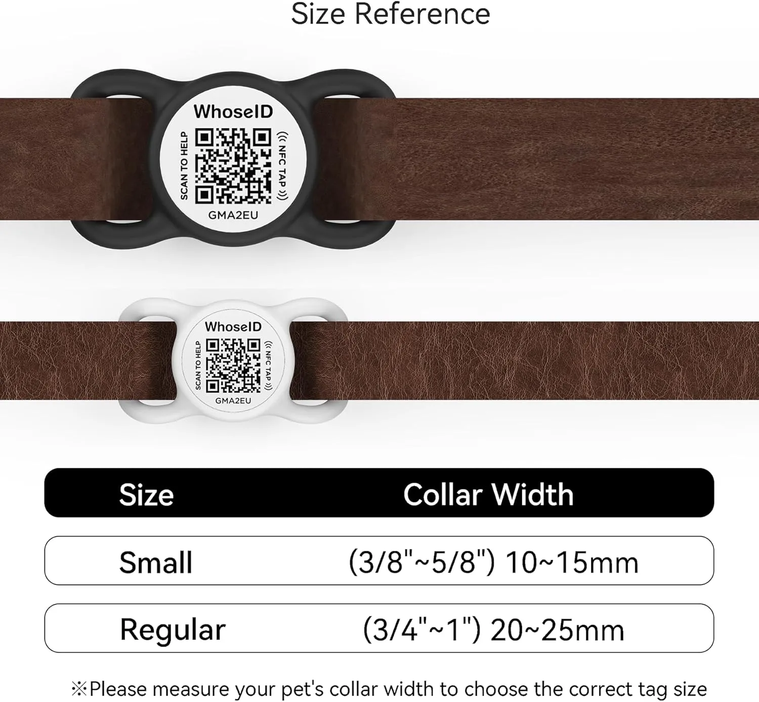 QR Code Dog Tag with NFC, Personalized Silicone Dog ID Tag, Modifiable Pet Online Profile, Multiple Emergency Contact, Scan QR Code Send Pet GPS Location Email (Regular, Orange)