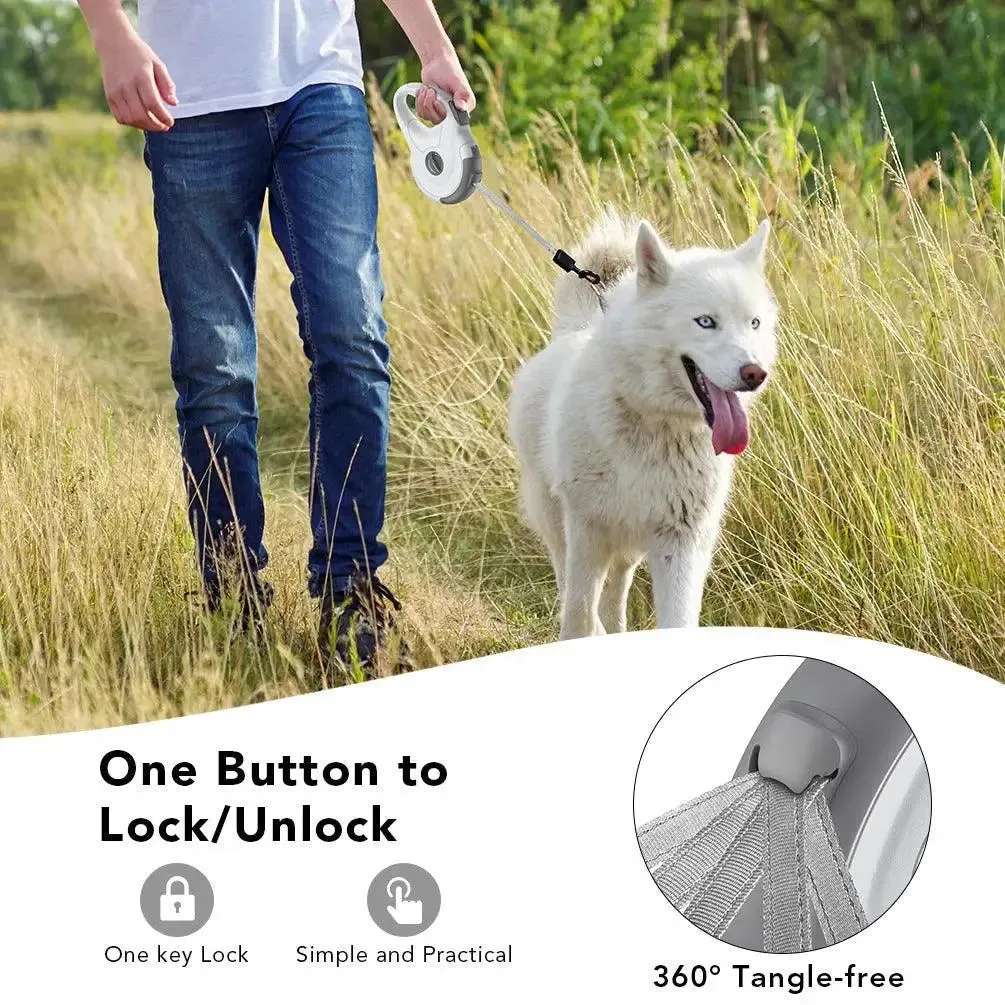 Retractable Dog Lead Reflective Walking For Pet Products