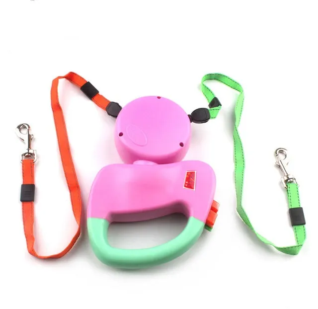 Retractable Dual Pet Dog Walking Leash - GlamzLife