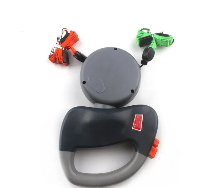 Retractable Dual Pet Dog Walking Leash - GlamzLife