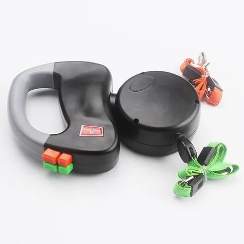 Retractable Dual Pet Dog Walking Leash - GlamzLife