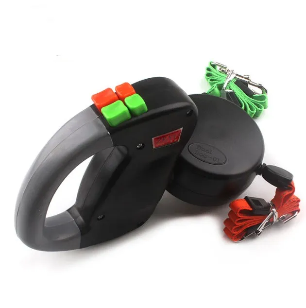 Retractable Dual Pet Dog Walking Leash - GlamzLife