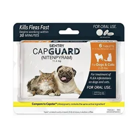 SENTRY Capguard (nitenpyram) Oral Flea Control Medication, 2-25 lbs, 6 count