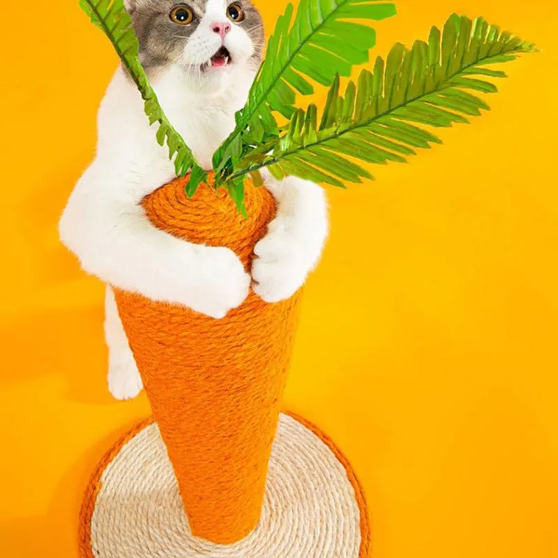 Sisal Carrot Cat Scratching Post | Durable & Fun for All Cats