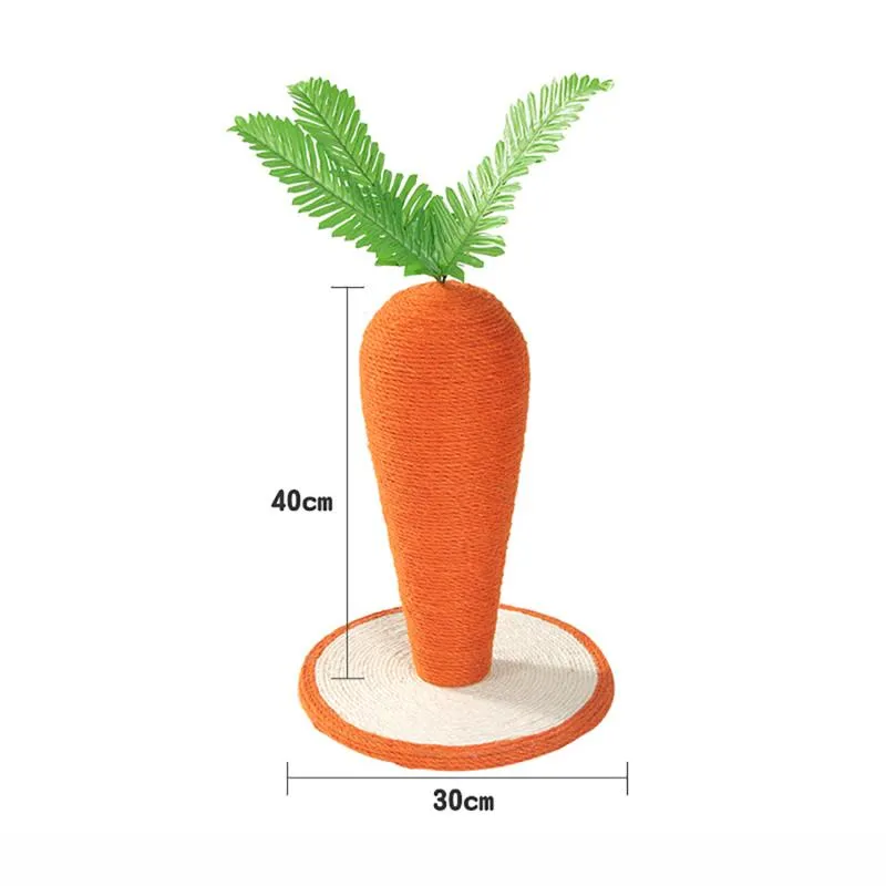 Sisal Carrot Cat Scratching Post | Durable & Fun for All Cats
