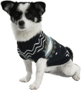 Small Dog Sweater, Soft Warm Dog Sweater for Small Dogs Boys Girls Ugly Pet Clothing Fall Winter Knitted Christmas Sweater Cat Outfits for Sphinx Cat Mini Dachshund, Navy Blue, S