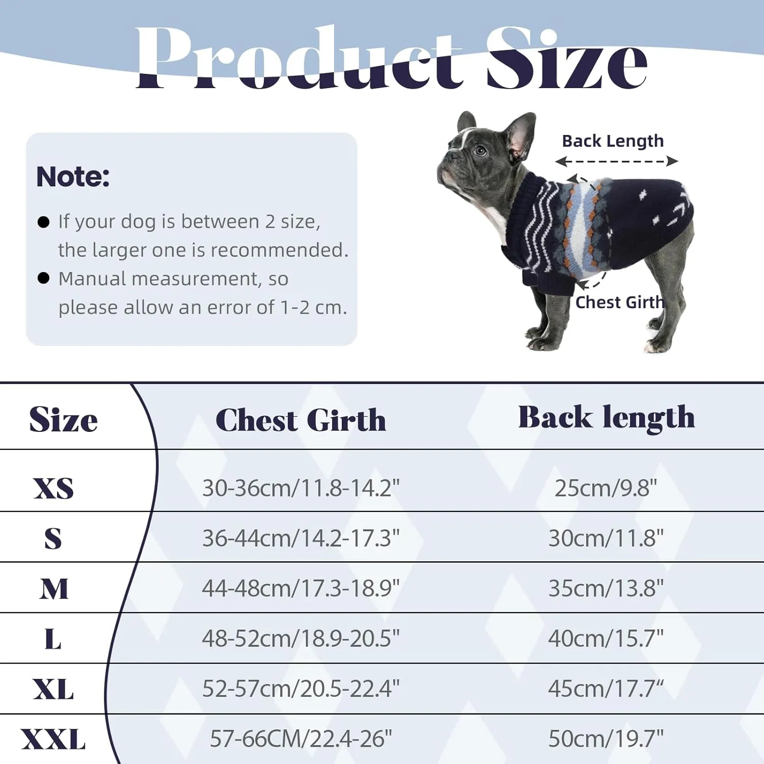 Small Dog Sweater, Soft Warm Dog Sweater for Small Dogs Boys Girls Ugly Pet Clothing Fall Winter Knitted Christmas Sweater Cat Outfits for Sphinx Cat Mini Dachshund, Navy Blue, S