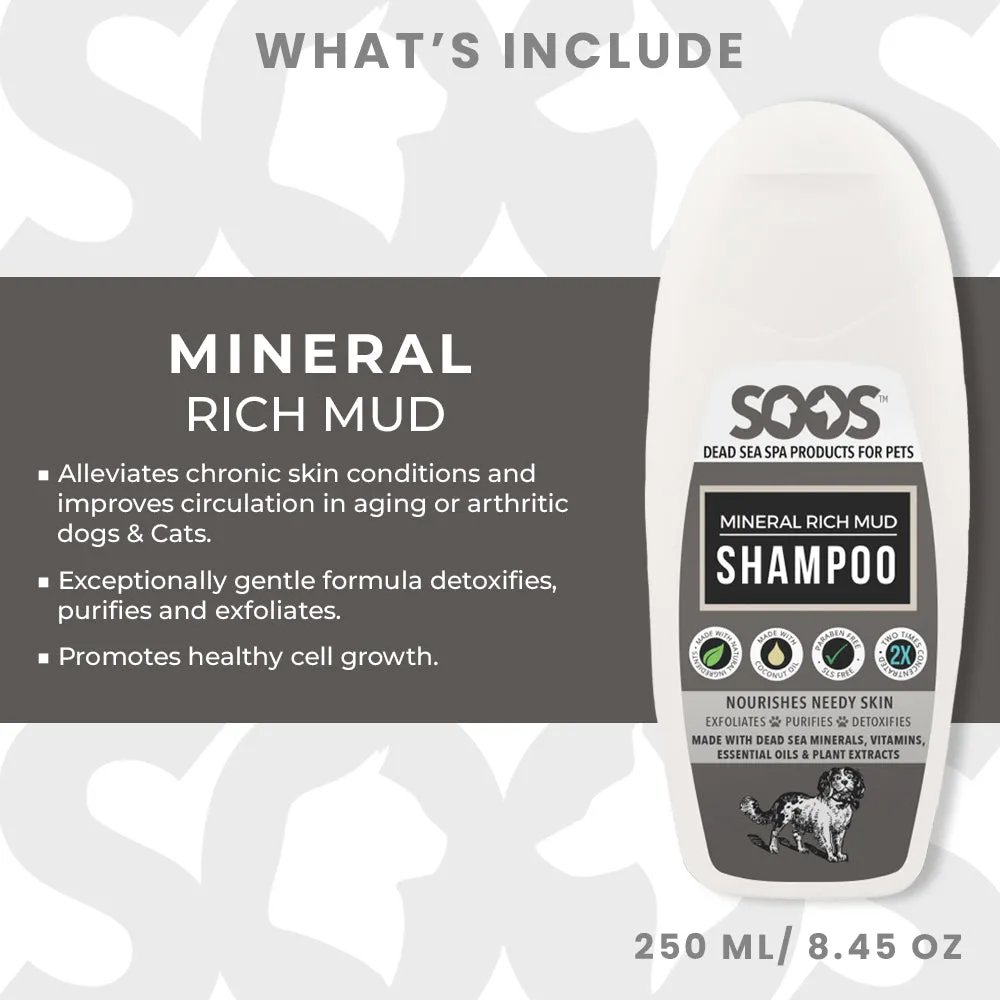 Soos™ Dead Sea Pet Grooming Shampoo Bundle For Dogs & Cats