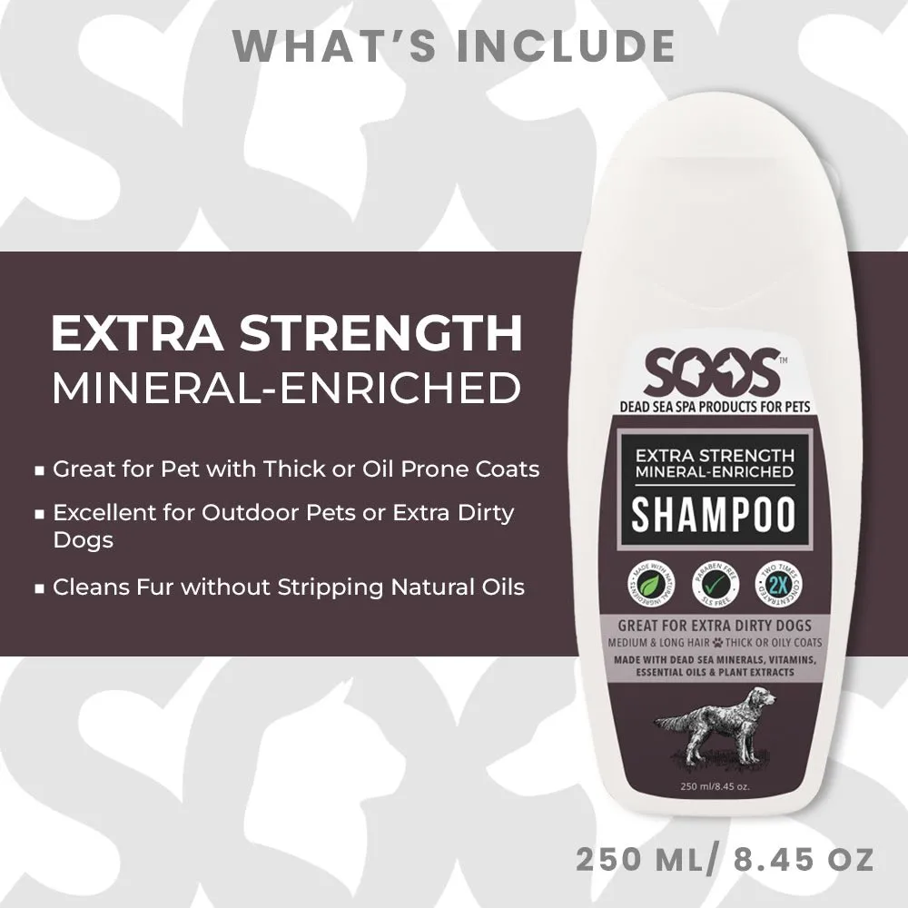 Soos™ Dead Sea Pet Grooming Shampoo Bundle For Dogs & Cats