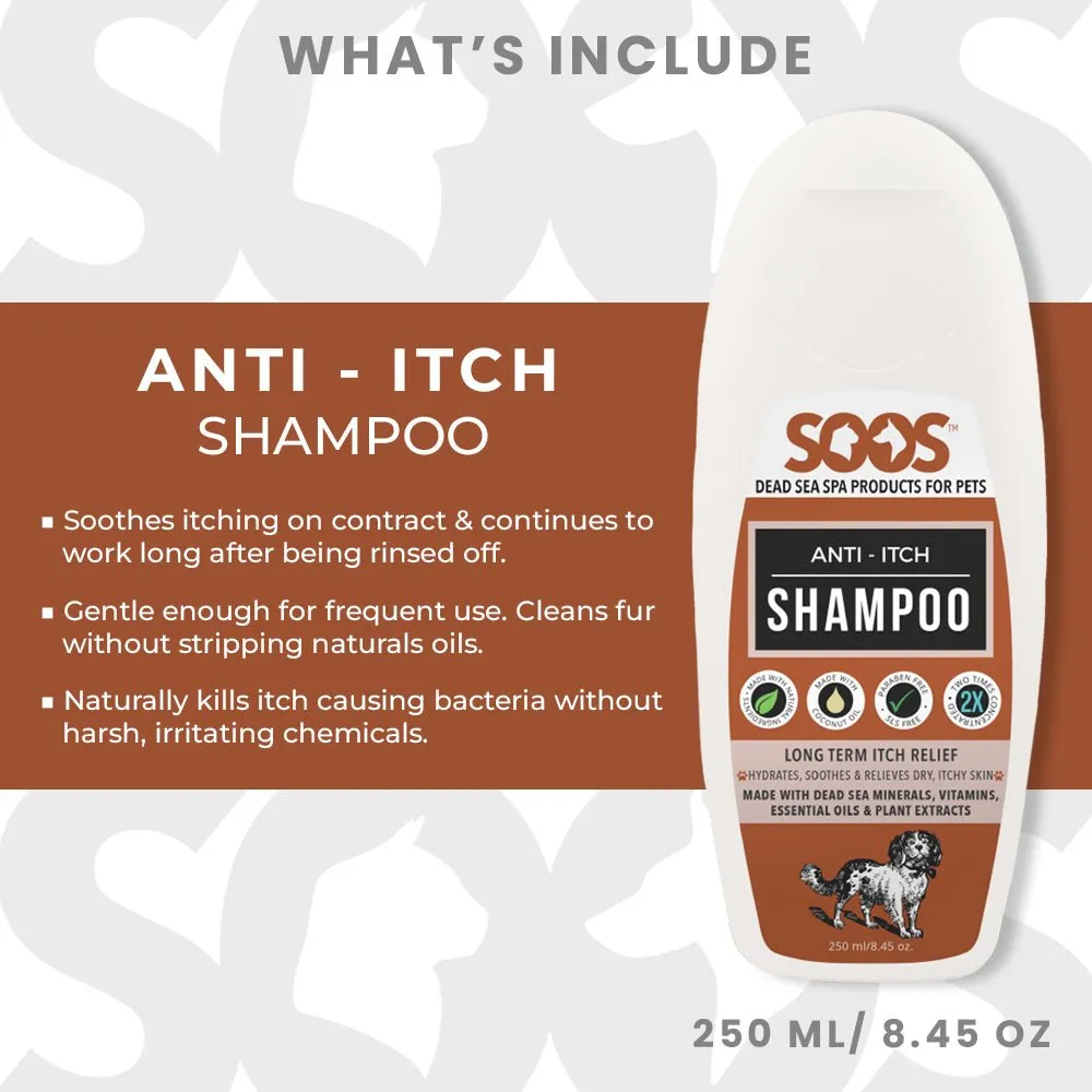 Soos™ Dead Sea Pet Grooming Shampoo Bundle For Dogs & Cats