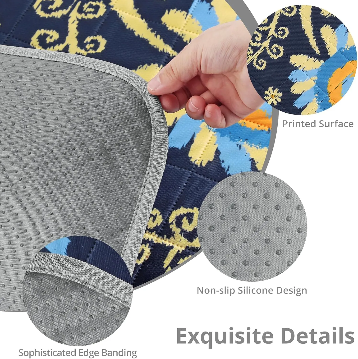 Tanice Guinea Pig Cage Liner, 2 Pack Guinea Pig Mats, Reusable Rabbit Cage Liner, Washable Guinea Pig Pee Pads for Small Animals 18" x 24"