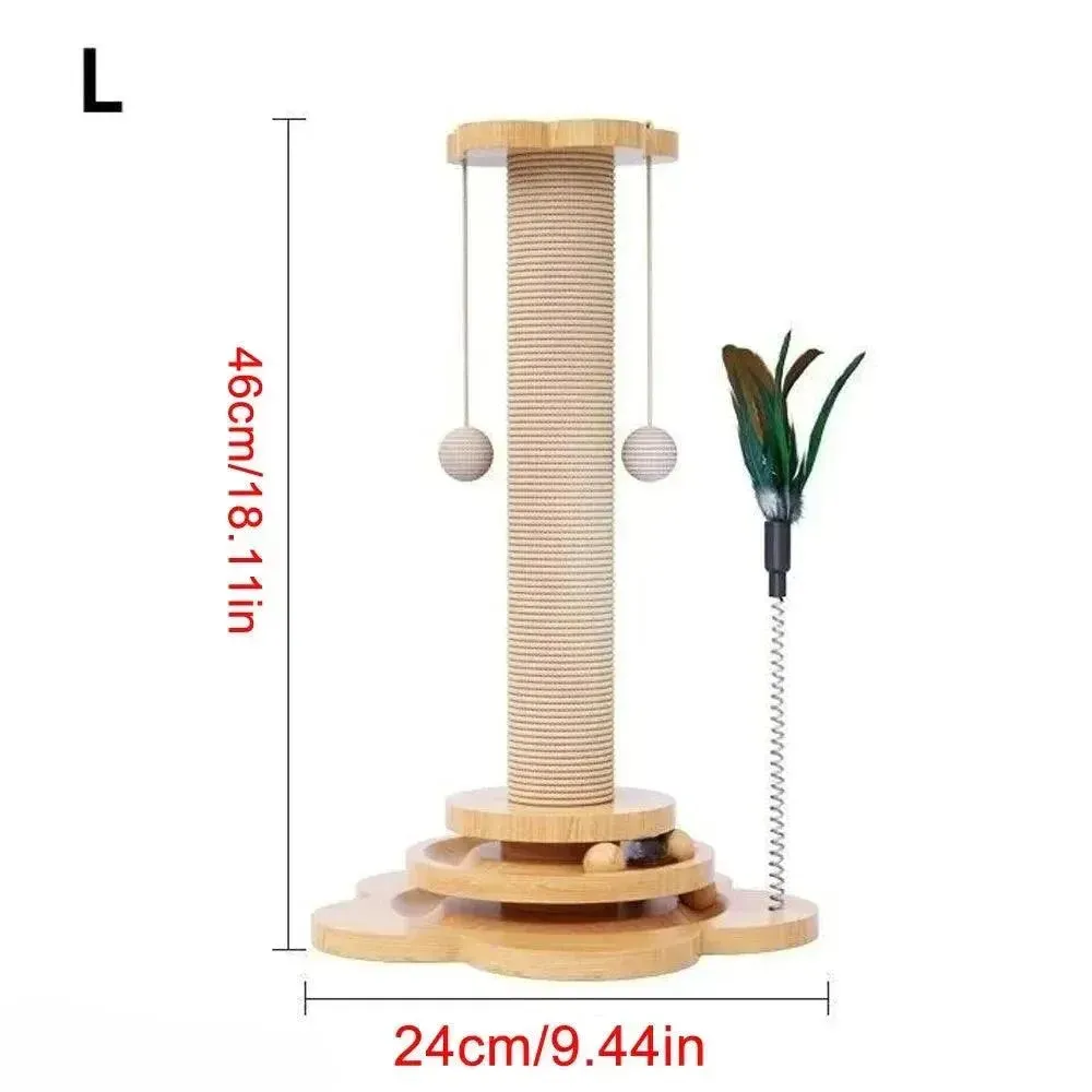 Wooden Cat Turntable Toy