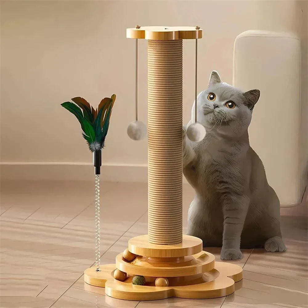 Wooden Cat Turntable Toy