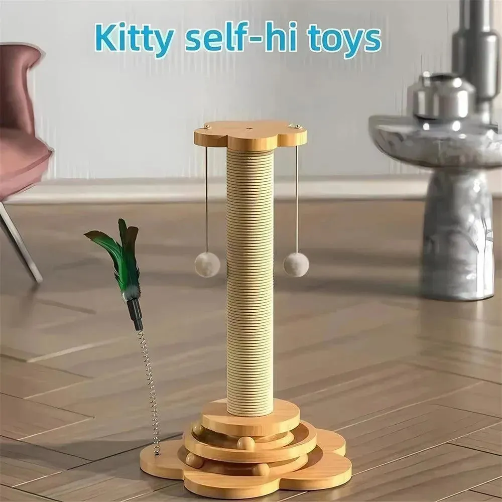 Wooden Cat Turntable Toy