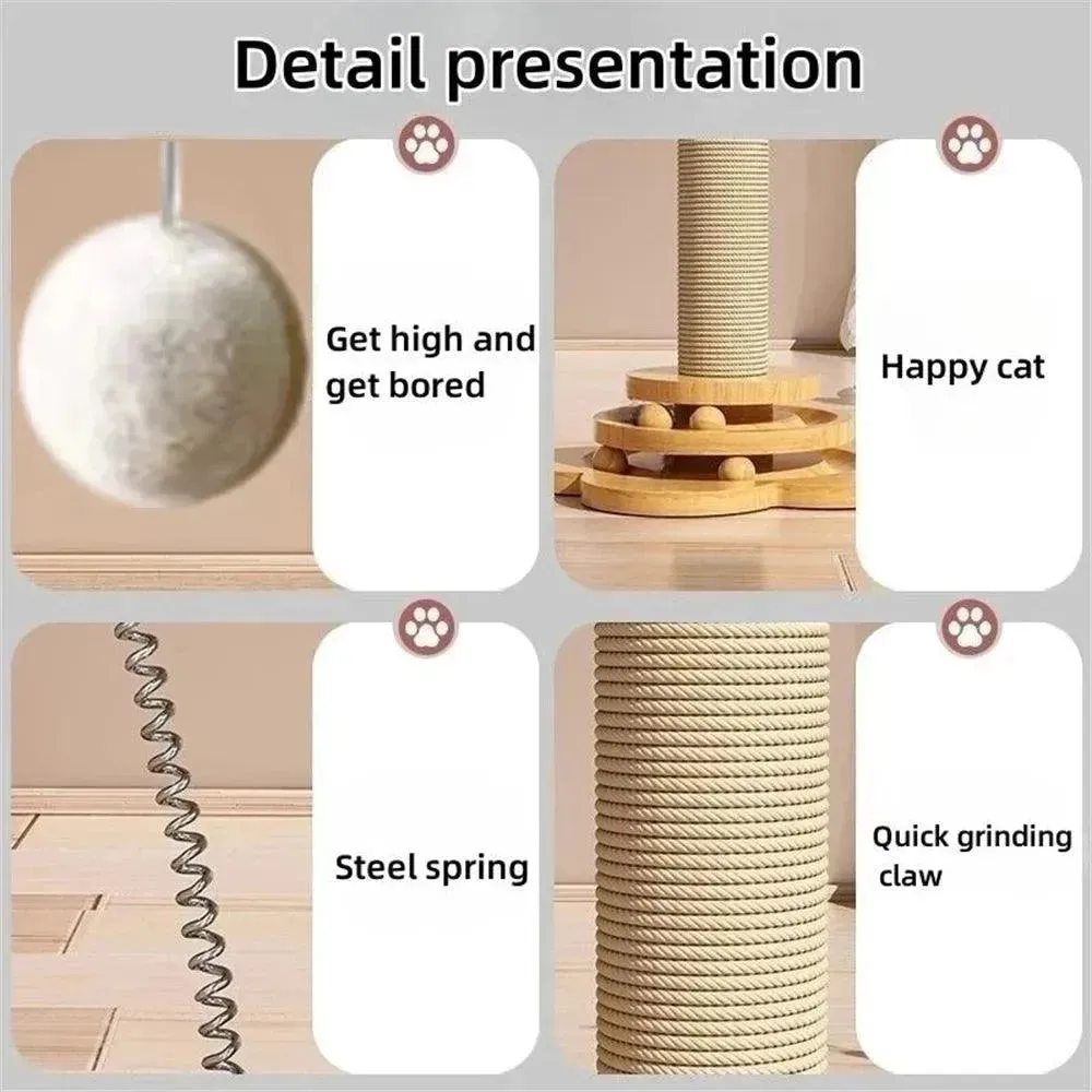 Wooden Cat Turntable Toy