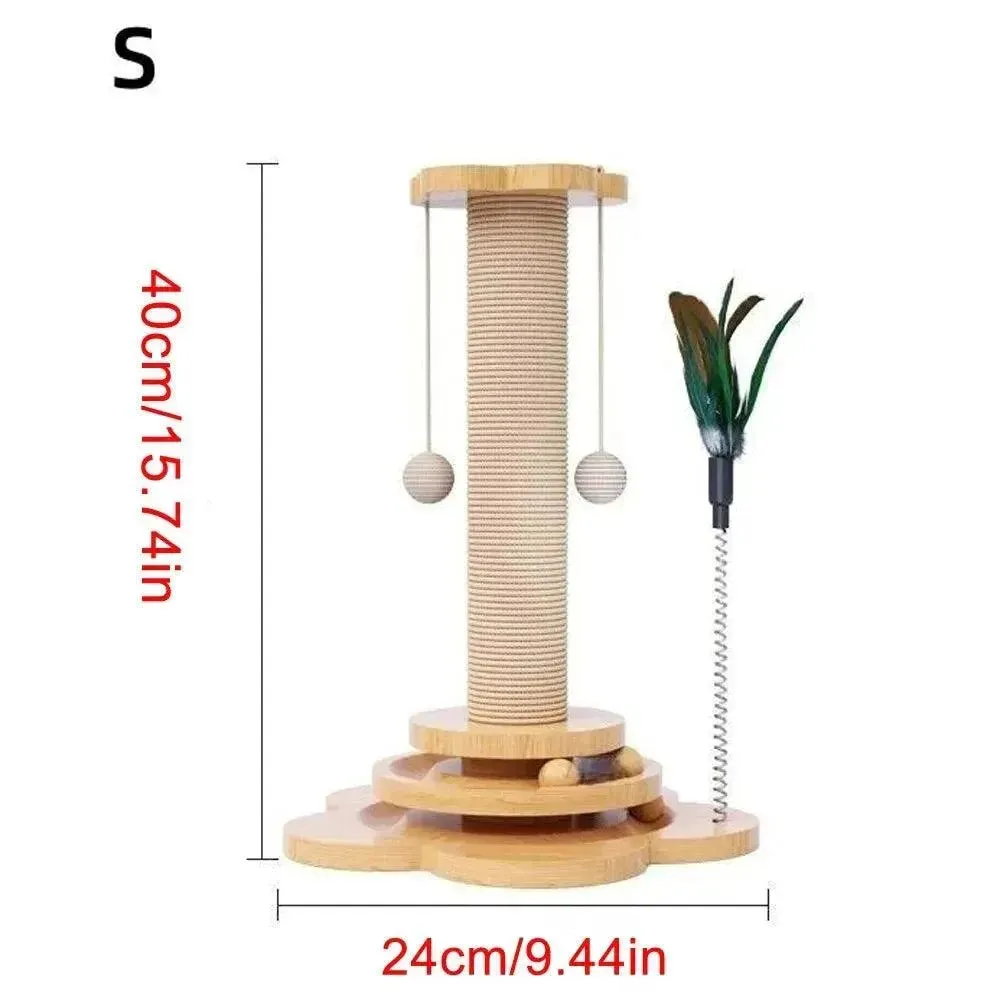Wooden Cat Turntable Toy